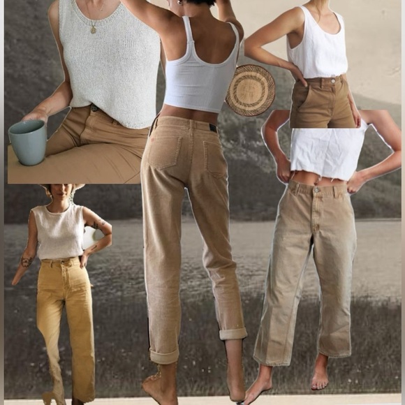 NWT American Eagle dreamy woven Baggy utility pants - Picture 1 of 7